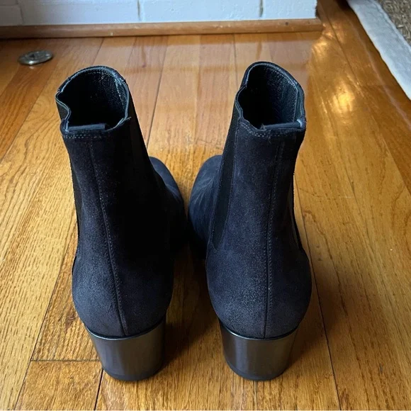 Ann Mashburn Heeled Chelsea Boot Black Suede 41